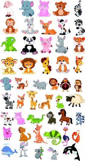 卡通动物图形素材