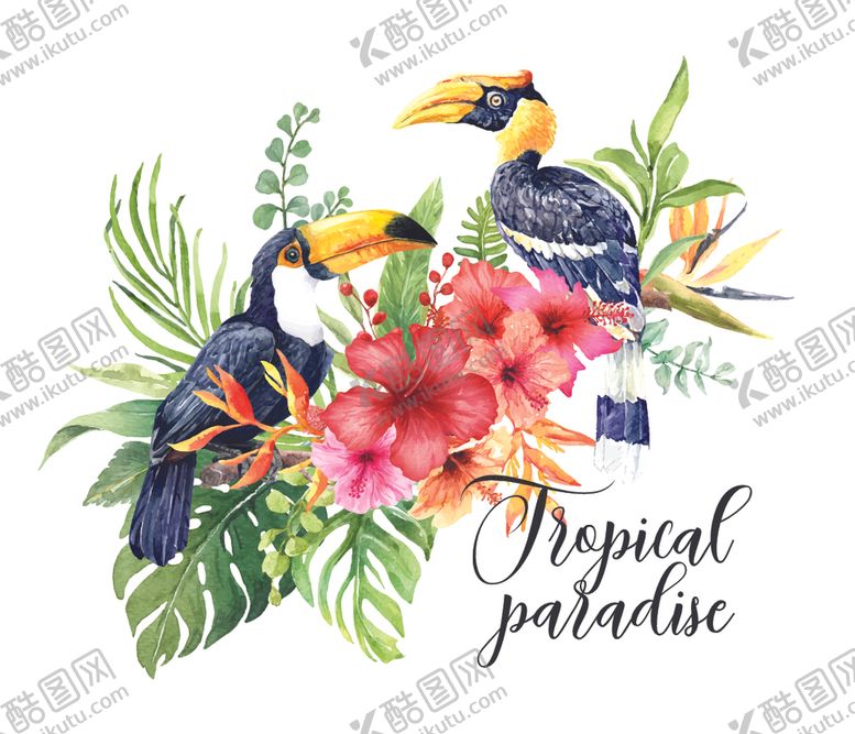 编号：90002610011504193010【酷图网】源文件下载-水彩花卉