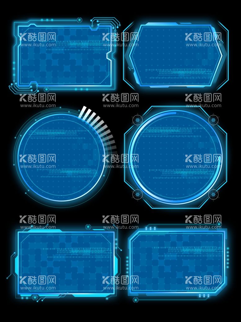 编号：75759311292006435692【酷图网】源文件下载-蓝色科技框