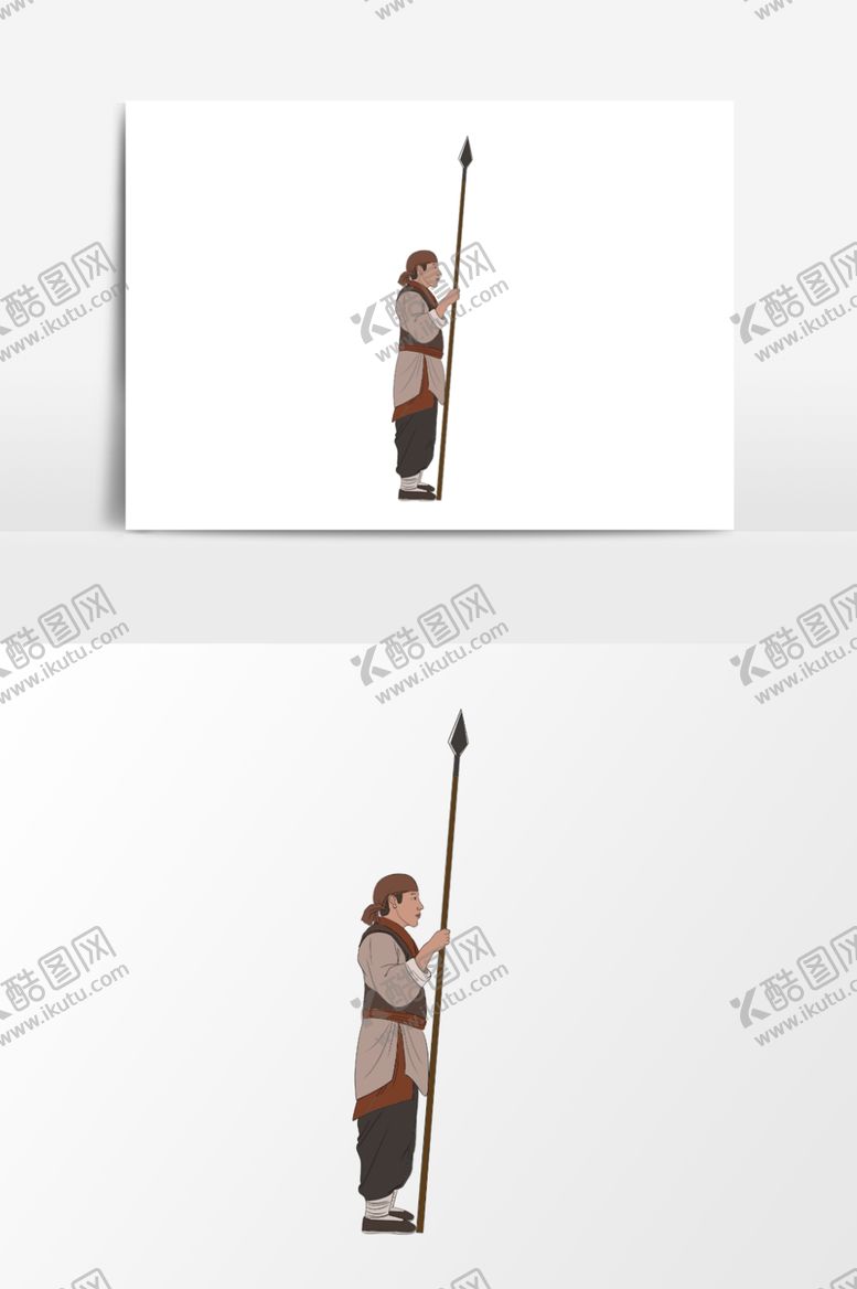 编号：85466007010057515832【酷图网】源文件下载-淡彩国画人物