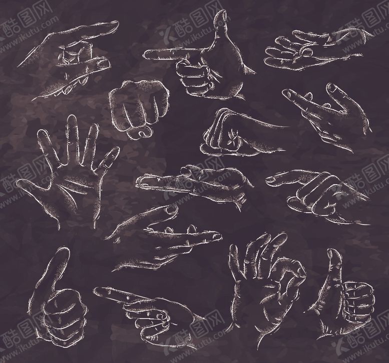 编号：19196909220829509044【酷图网】源文件下载-手绘手势
