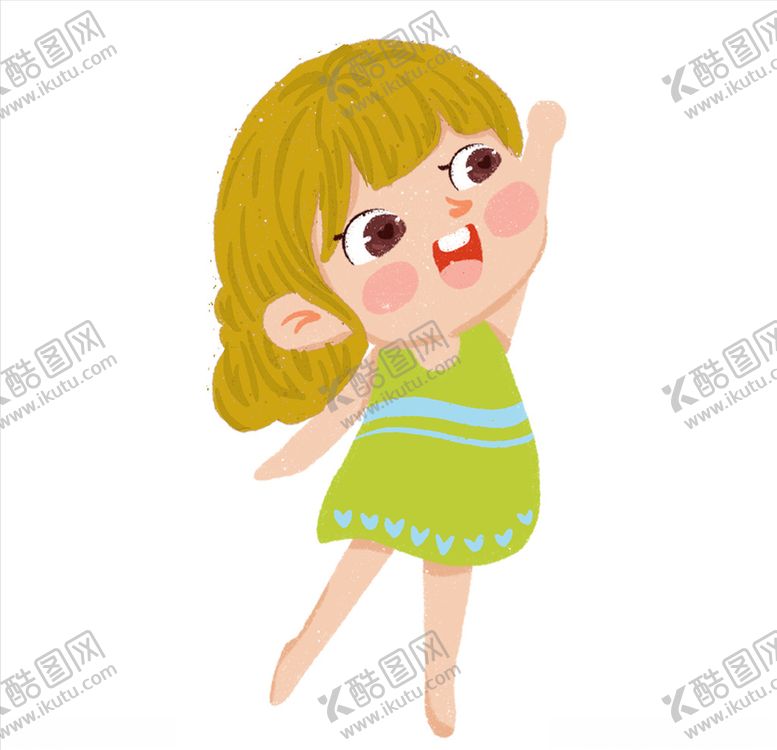 编号：62349907131837157890【酷图网】源文件下载-小女孩手绘