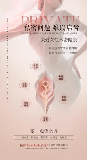 医美私密海报