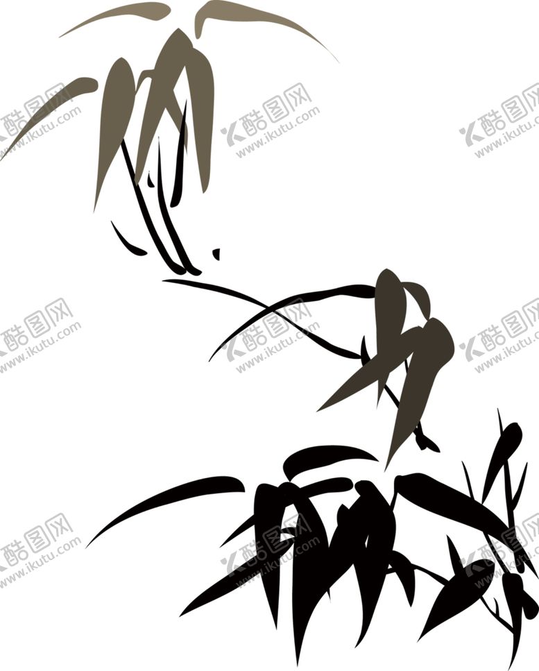 编号：39393906270350393166【酷图网】源文件下载-水墨竹子