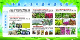 花卉技术推广宣传展板