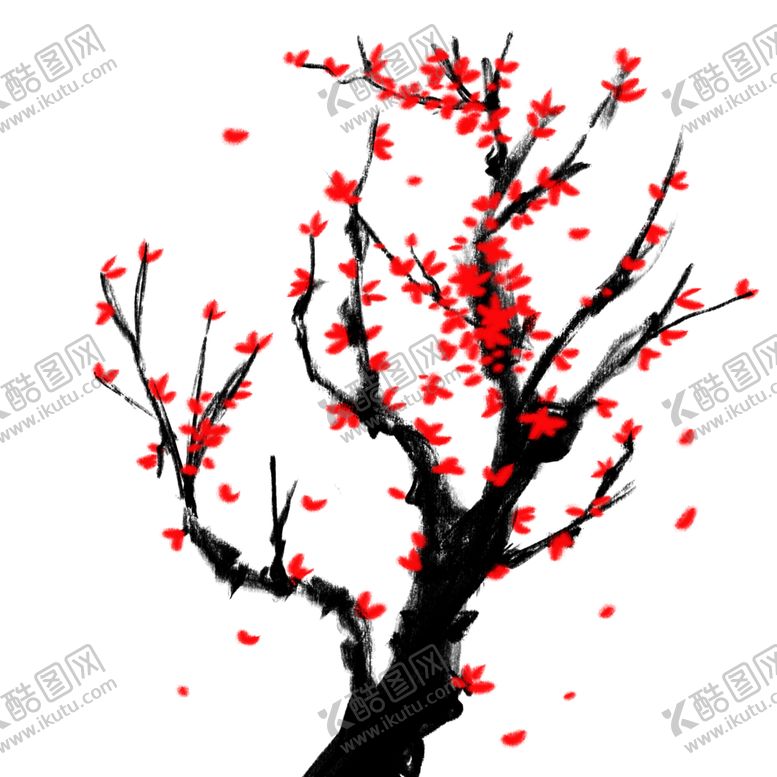 编号：27643005111025492180【酷图网】源文件下载-中国风水墨梅