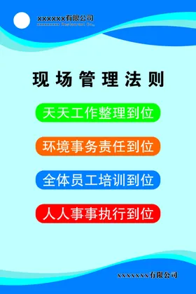 4D展板现场管理法则