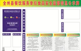 饮服务单位食品安全监督信息公示