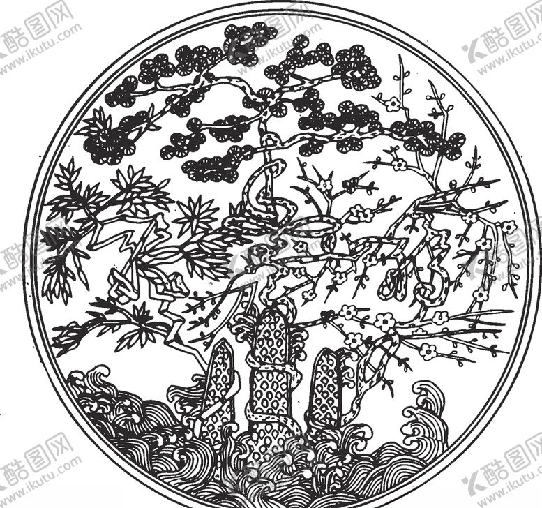 编号：20192506170740383721【酷图网】源文件下载-镂空花图案