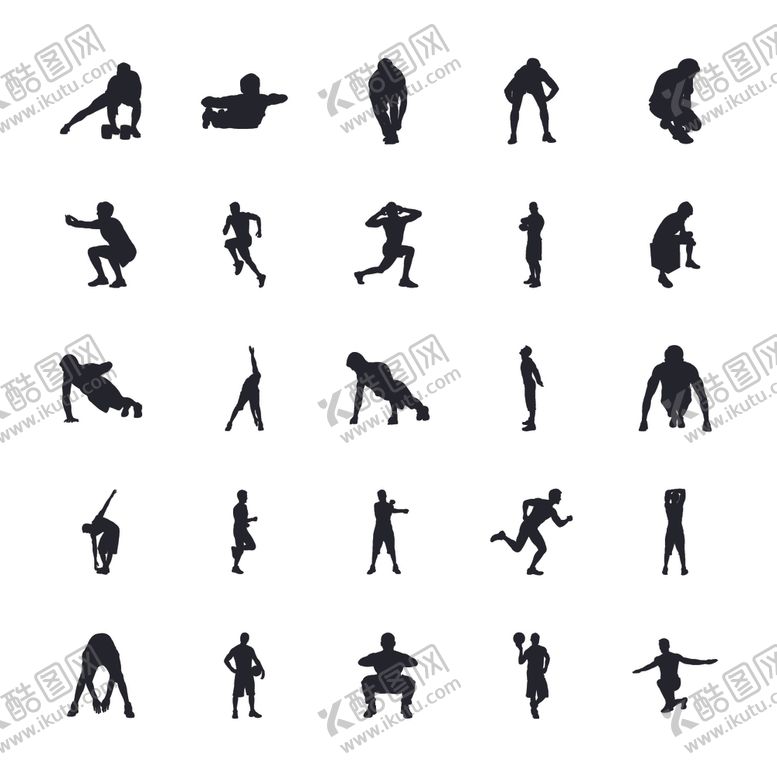 编号：47764210011822558620【酷图网】源文件下载-运动剪影