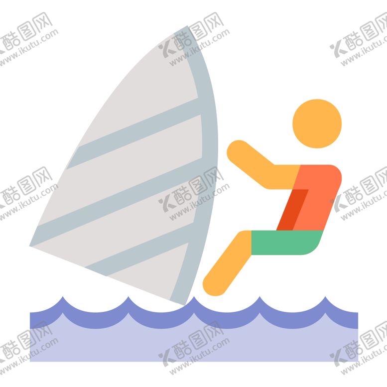编号：40599407132012166901【酷图网】源文件下载-帆船运动标志图形图标装饰素材