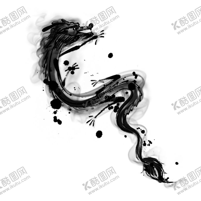 编号：42251006270650412938【酷图网】源文件下载-水墨素材毛笔画素材墨迹素材