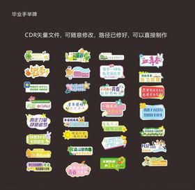 毕业手举牌