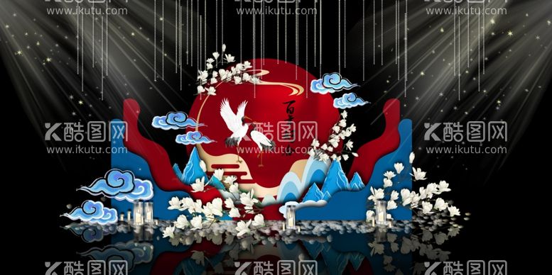 编号：34818012271518119896【酷图网】源文件下载-中式婚礼舞台