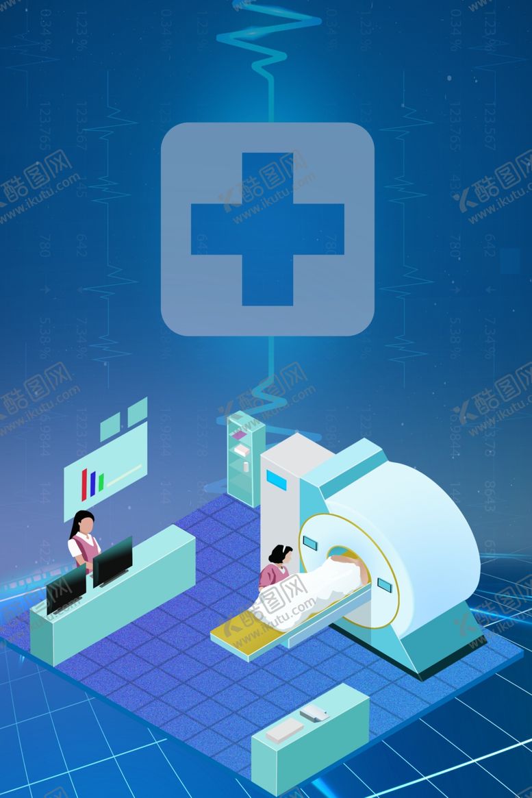 编号：54707709221655419060【酷图网】源文件下载-智能医院背景