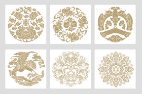 传统中式花纹图案