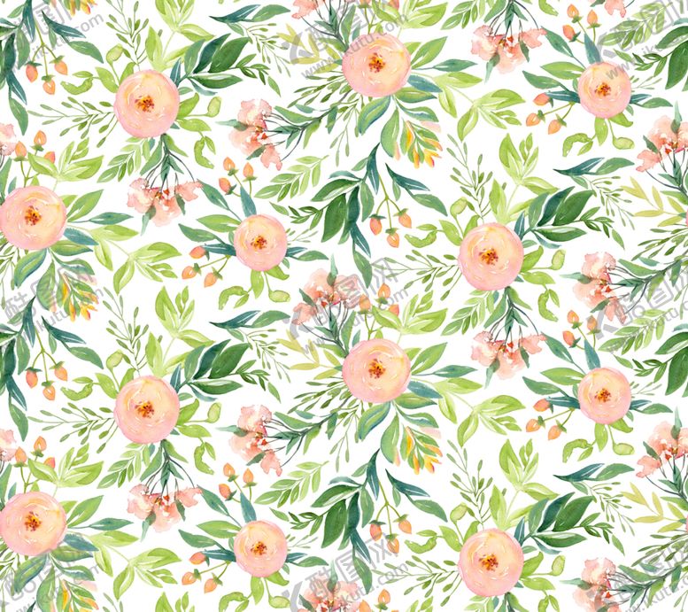 编号：56811709221927498418【酷图网】源文件下载-水彩花朵创意图案