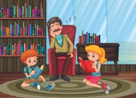 卡通学生幼儿园人物儿童