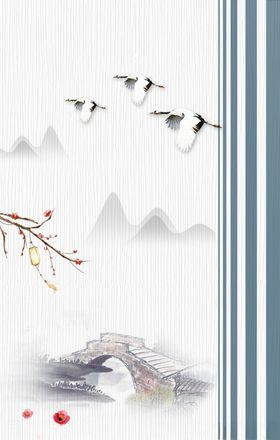 中国风底图晚会淡雅背景幕布