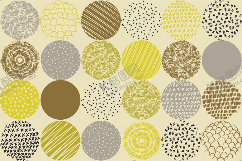 编号：13840110212338483447【酷图网】源文件下载-圆形创意花纹设计