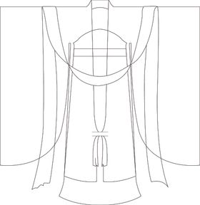 汉服唐代襦裙矢量