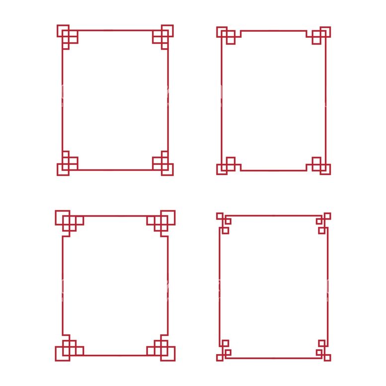 编号：66446811192132461122【酷图网】源文件下载-边框 中式花纹