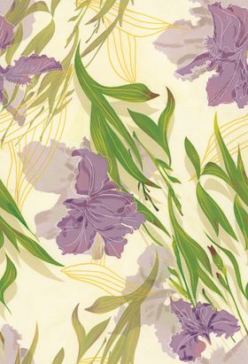 紫色鸢尾花卉图案背景