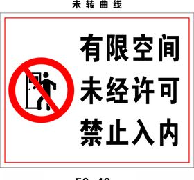 有限空间作业人员出入登记牌