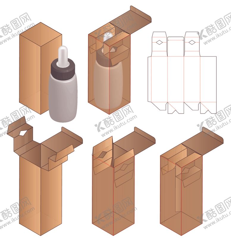 编号：96113409290056072385【酷图网】源文件下载-包装盒刀模