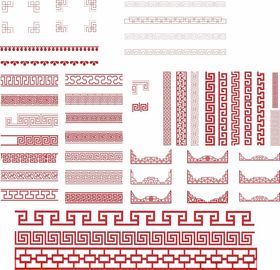 边框花纹花边矢量素材
