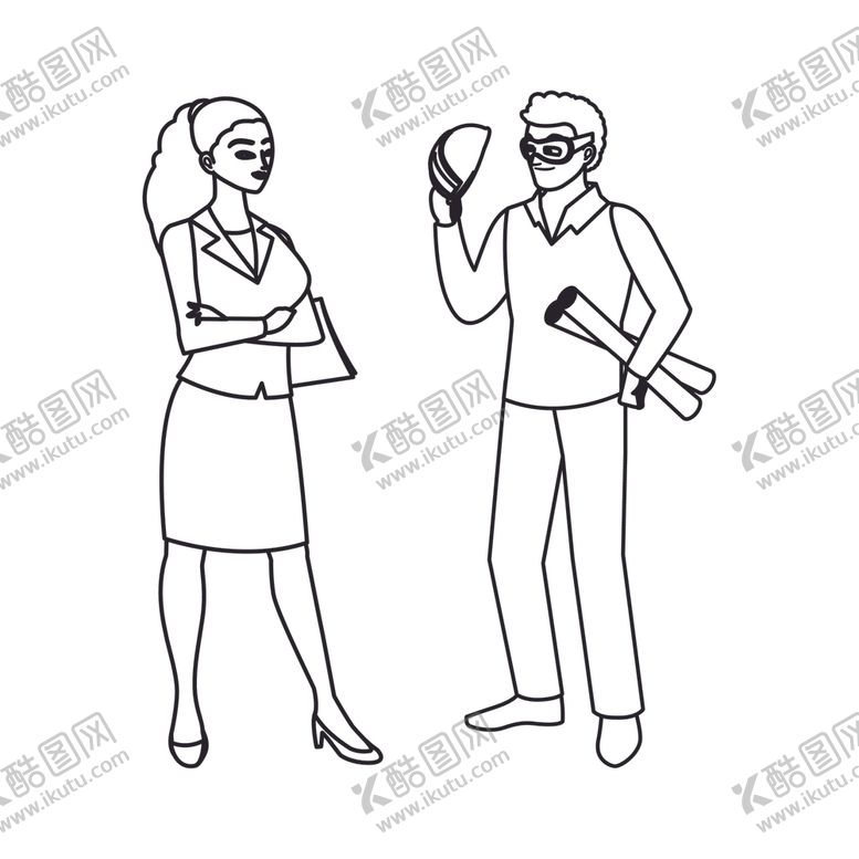 编号：86332309260627538914【酷图网】源文件下载-矢量人物素材