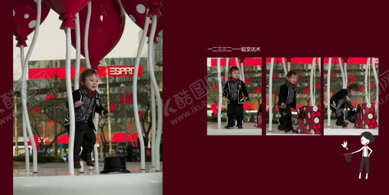 编号：81512709241437002517【酷图网】源文件下载-开心小公主幼儿少儿纪念相册模板