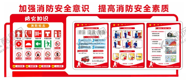 编号：28783302261851033636【酷图网】源文件下载-消防文化墙