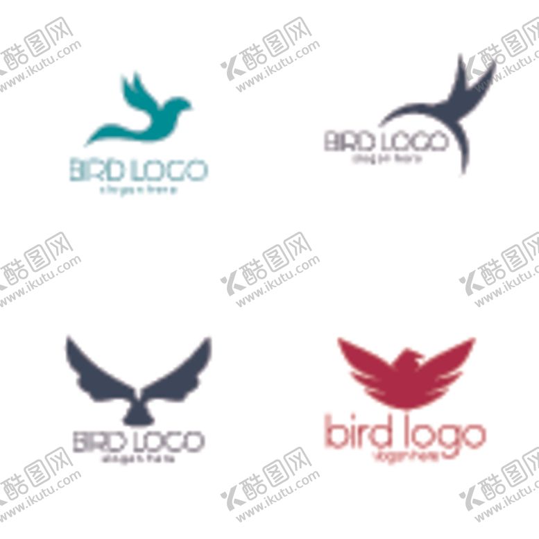 编号：76978209110715046971【酷图网】源文件下载-禽类LOGO标志