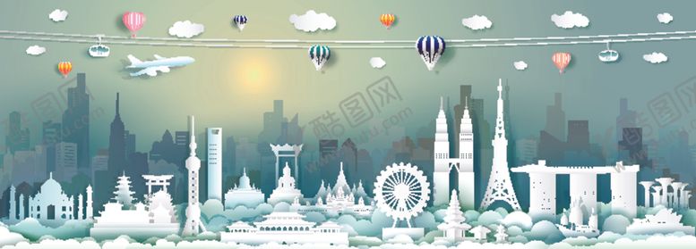编号：30482104201807146659【酷图网】源文件下载-城市剪影