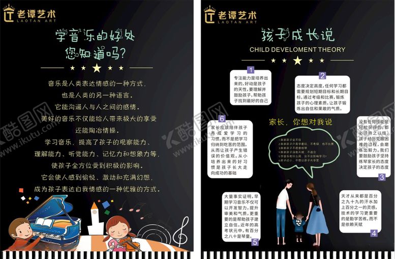 编号：20148305081149003865【酷图网】源文件下载-艺术培训中心挂墙板报宣传