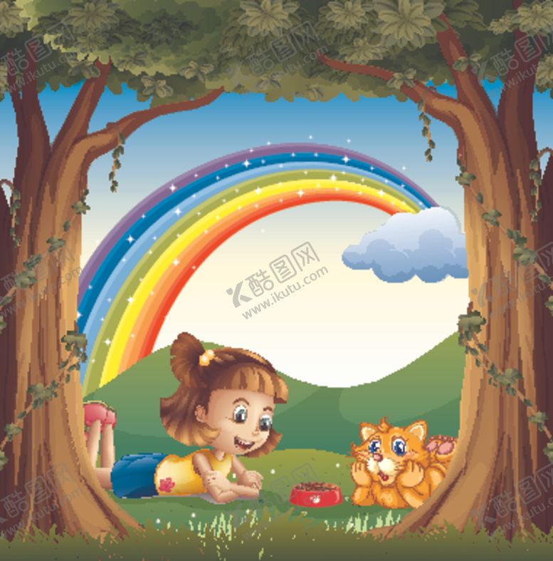 编号：12235309210907046697【酷图网】源文件下载-卡通儿童插画