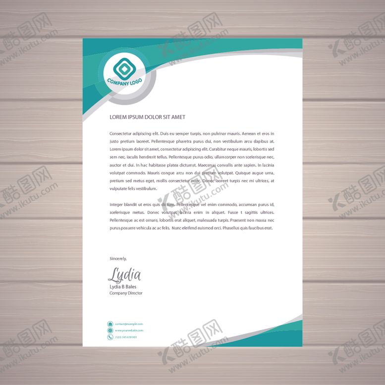 编号：65690109280246388198【酷图网】源文件下载-制度牌商务信纸图片