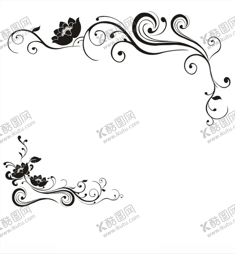 编号：52871009121613276201【酷图网】源文件下载-硅藻泥刻花花纹线条矢量