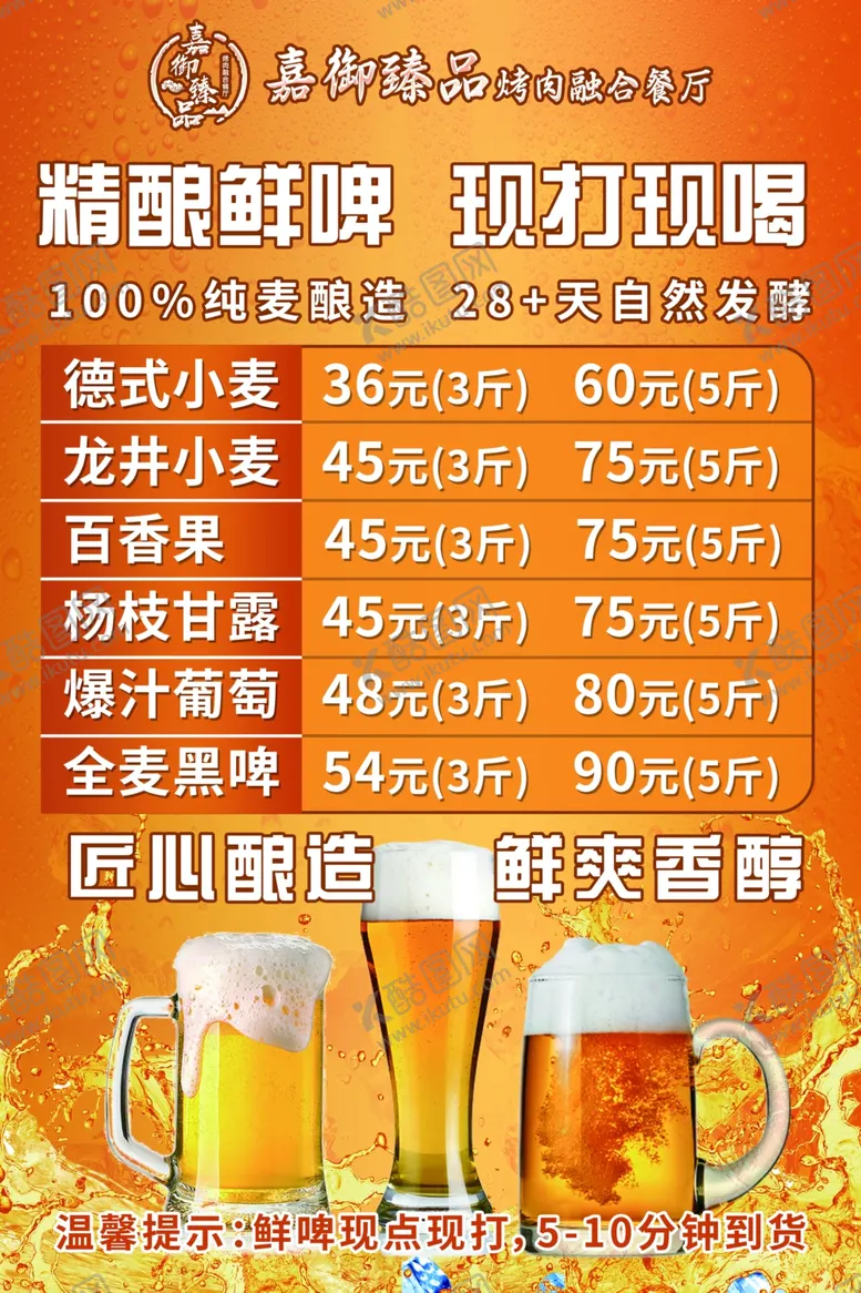 编号：82310006300540519053【酷图网】源文件下载-啤酒价目表