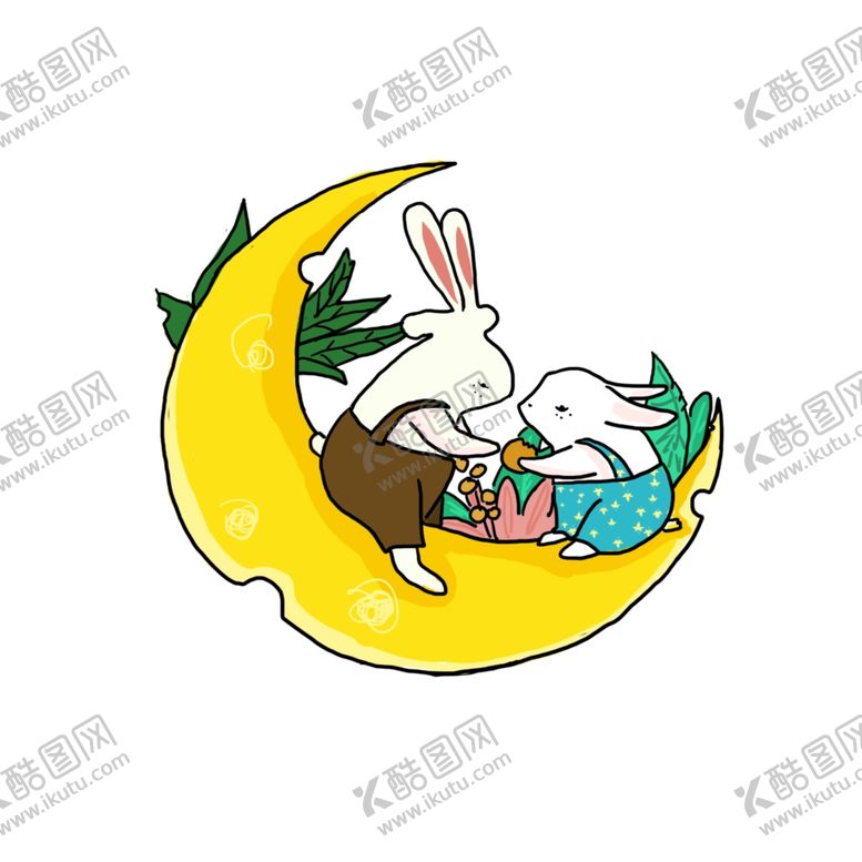 编号：98124106261639571478【酷图网】源文件下载-中秋兔子