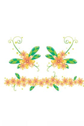 鲜花印花