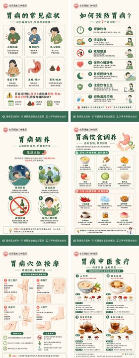 胃病科普调理长图