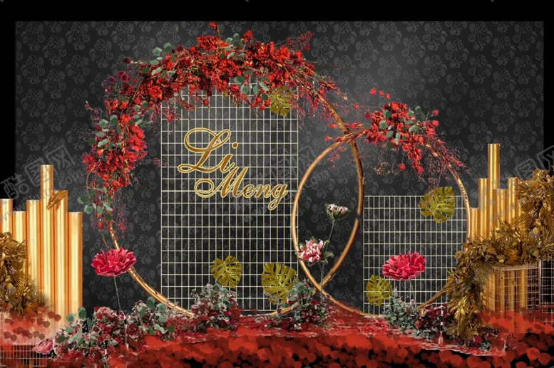 编号：32643709292119037882【酷图网】源文件下载-婚礼合影区