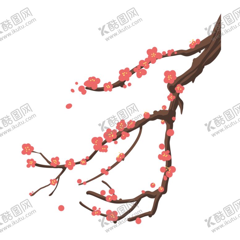 编号：72635809282204453219【酷图网】源文件下载-中国风水墨梅