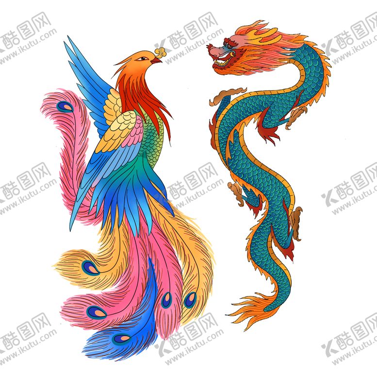 编号：50319709271327094260【酷图网】源文件下载-龙凤