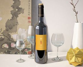 红酒样机