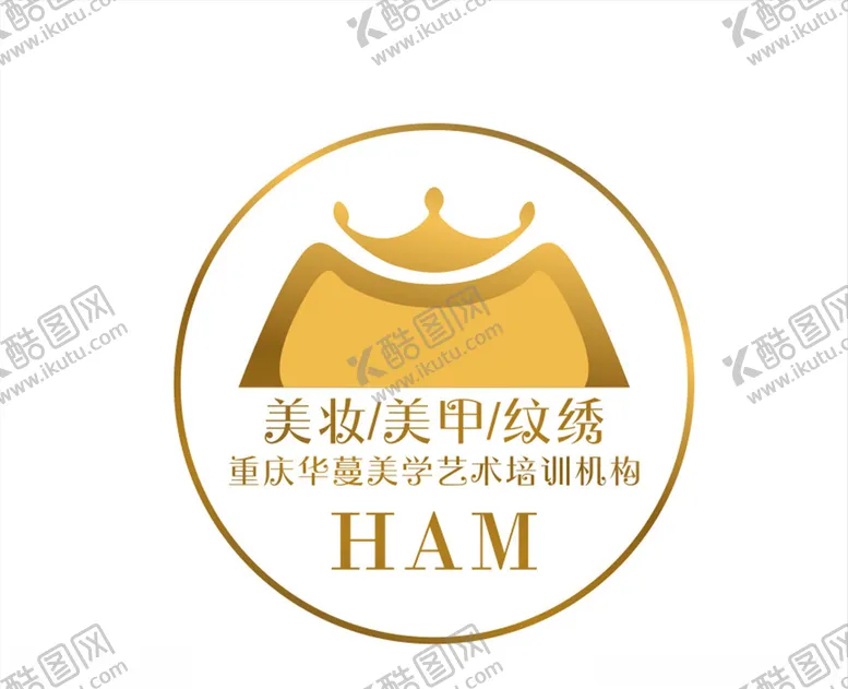 编号：69044306231900133125【酷图网】源文件下载-华蔓美学艺术培训logo