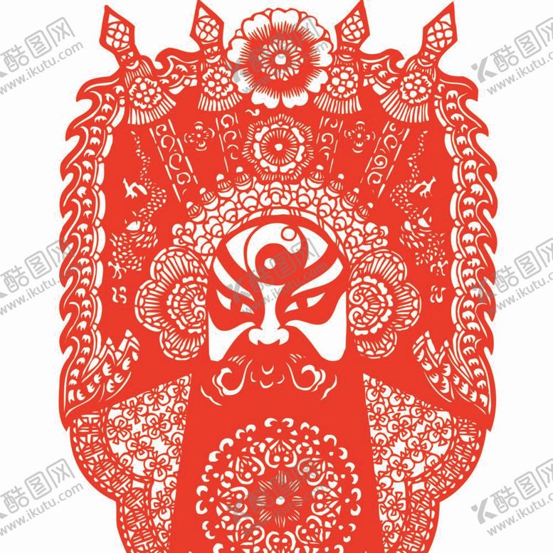 编号：89680112050754145668【酷图网】源文件下载-戏曲剪纸人物