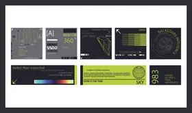 科技数据可视化界面展示